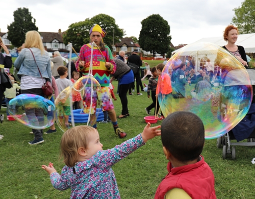 Giant Bubble Making - Circus Clown Rico